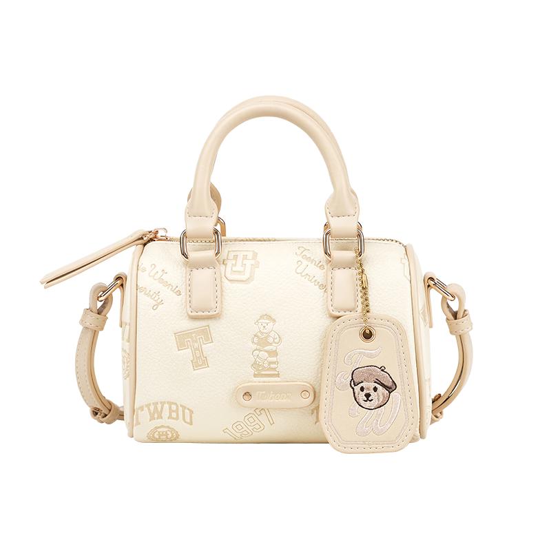 Teenie Weenie TW Bear Print Boston Shoulder Bag Small Bag