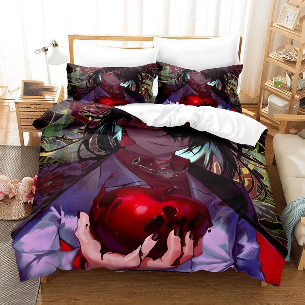 Comforter 3D Printed Vox Akuma Bedding Set Boys Girls Twin Queen Size Bed Kids Adult Fashion Home Textileextile