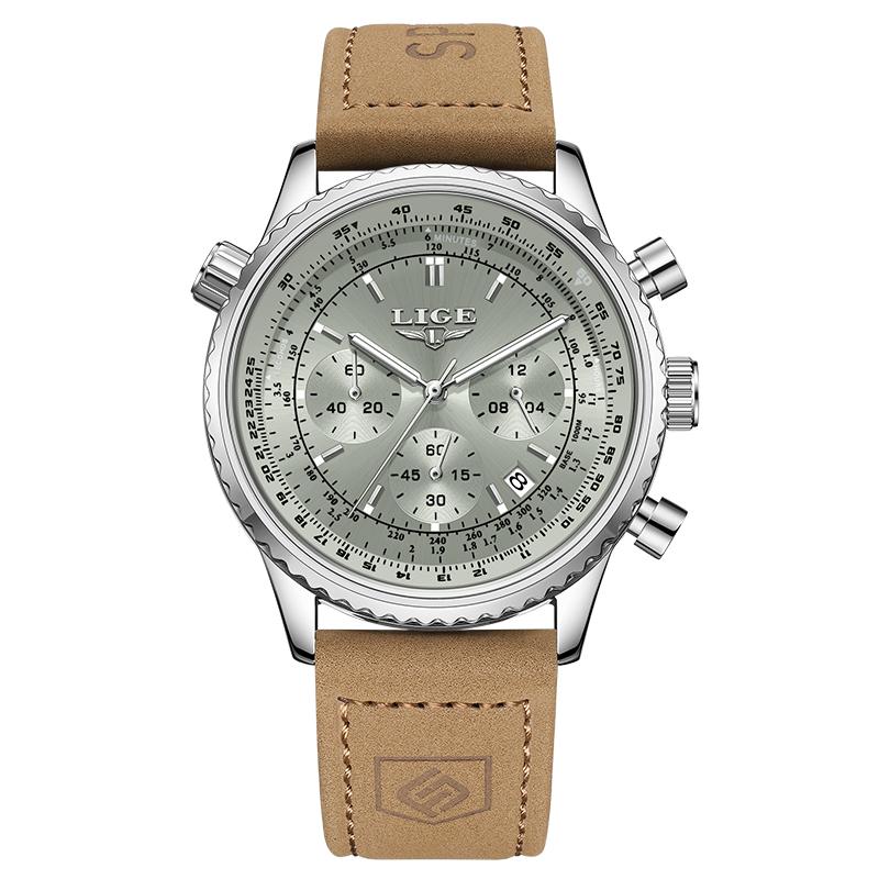 New Luxury Fashion Men Watch Waterproof Luminous Chronograph Leather Watches For Men Sports Outdoor Men s Quartz Wristwatch