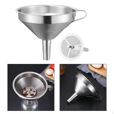Cooking Funnels Kitchen Funnel with Detachable Filter Transmission Tool Multifunction Universal