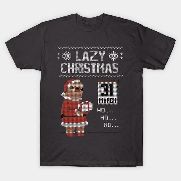Lazy Christmas! - Ugly Christmas Sweater Made in Australia T-Shirt XL
