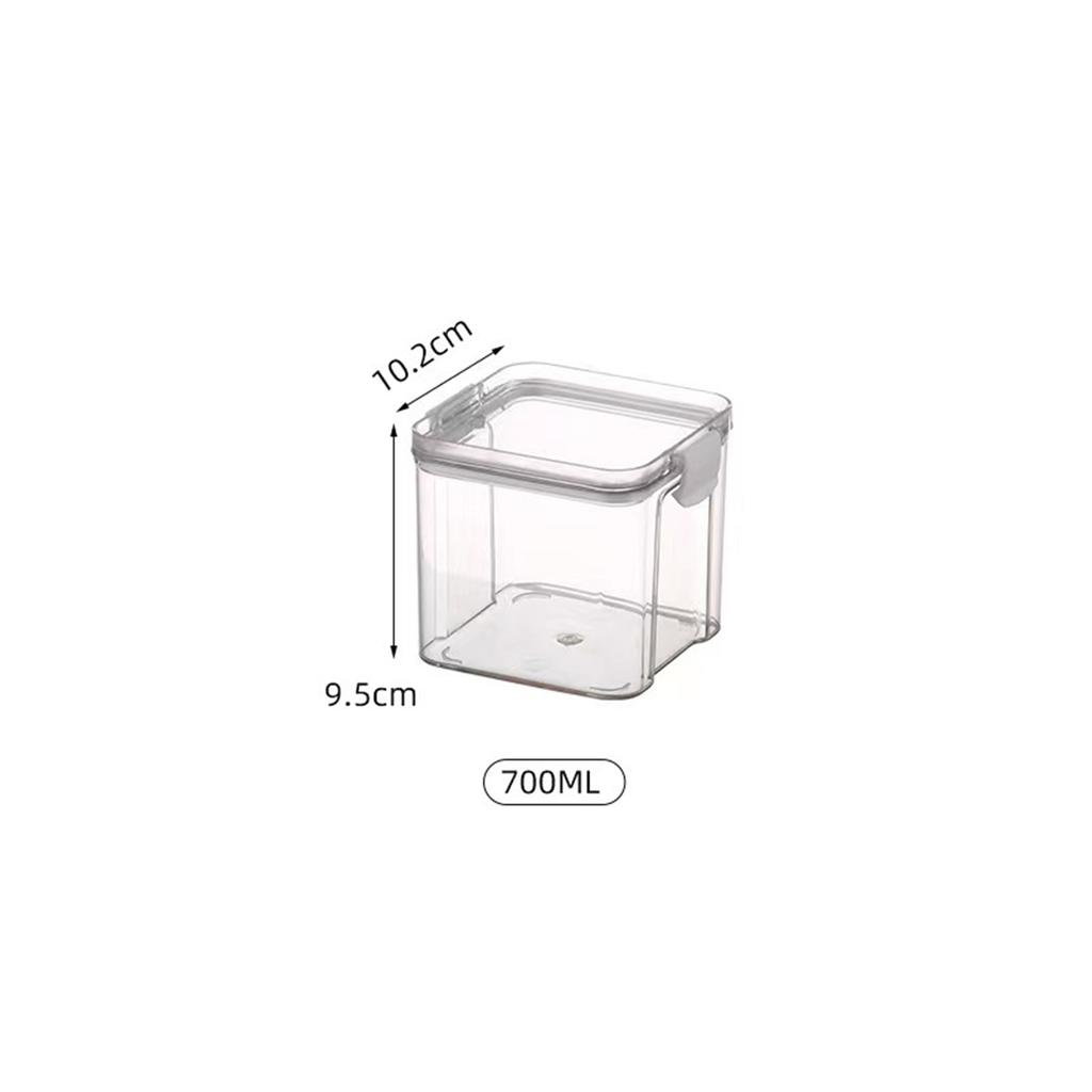 Transparent Storage Container Kitchen Sealed Jar for Coffee Beans Grains Food Sealing Storage Box Kitchen Storage Supplies
