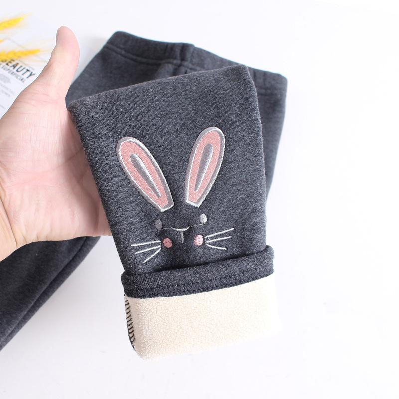 Kids Girls Winter Leggings Children Warm Trousers Thick Fleece Trousers Baby Pencil Pants