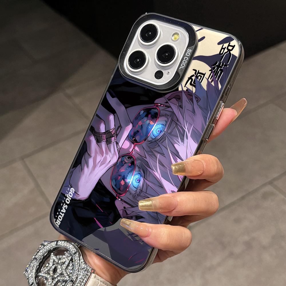 Jujutsu Kaisen Gojo Satoru Phone Case for Xiaomi Poco X7 X6 X5 X3 F7 F6 F4 F3 GT Pro 4G 5G Matte Silver Hard Cover