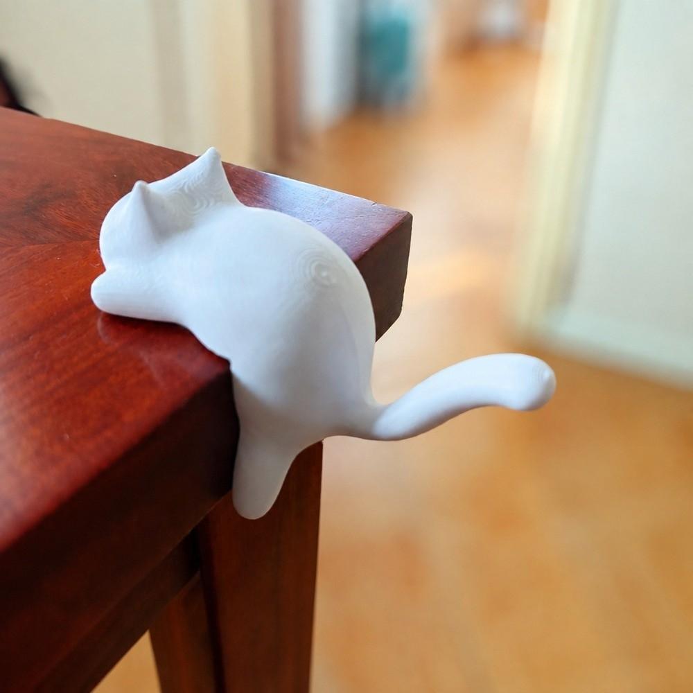Inverted Hanging Cat-Shaped Wall Hook Cute Bookshelf Lantern Bookshelf Decoration