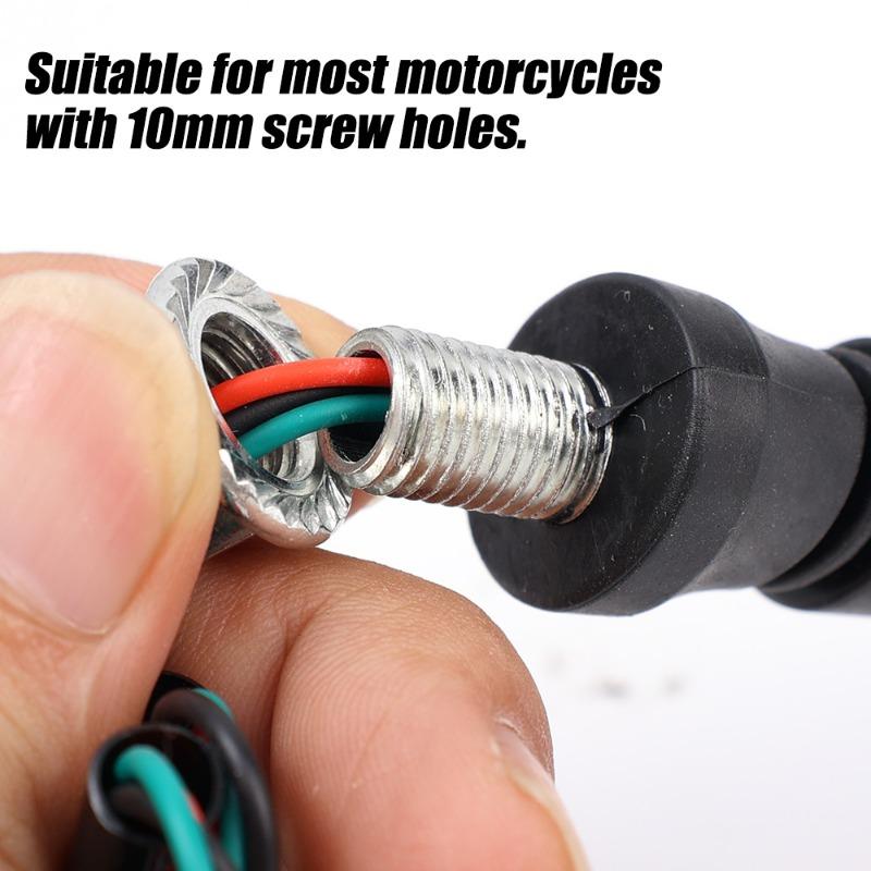 Motocyklové LED směrové světlo Tekoucí vodní blinkr Blikající světla Ohebný Vysoký jas Moto Zadní Blikač Kontrolka