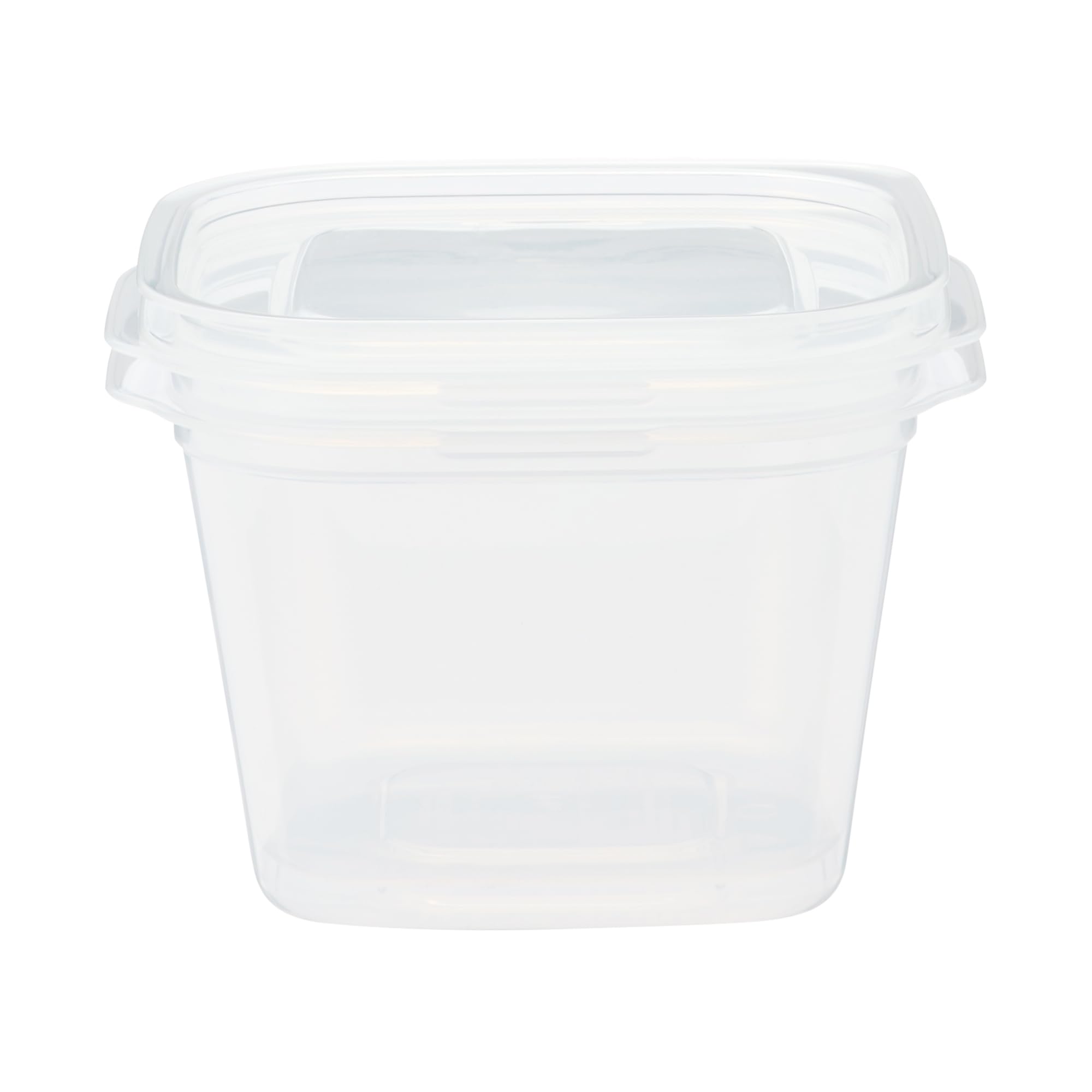 

Контейнеры для еды MUJI, пригодные для микроволновой печи, с набором из 2 крышек, полупрозрачные, квадратные, 900 мл, (MDP01A3S)