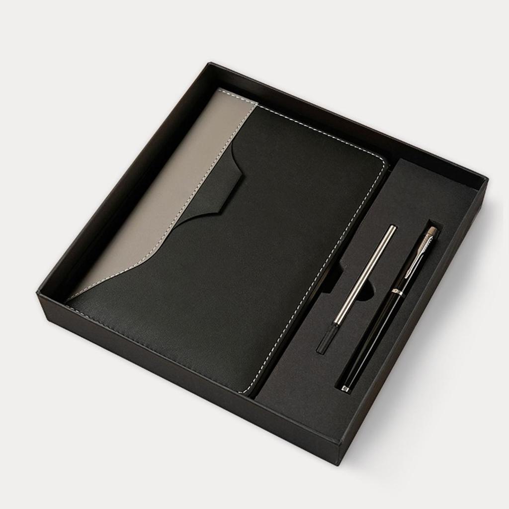 (Logo engraving possible) A5 leather student notebook, diary, work notebook, business meeting record book, subject notes, handbook