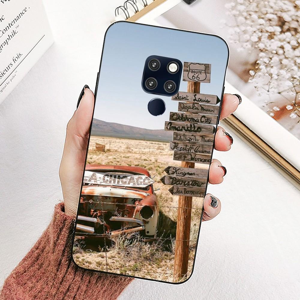 

America Route 66 Phone Case For Huawei Mate 10 20 30 40 50 Lite Pro Nova 3 3i 5 6 SE 7 Pro 7SE Huawei Nova 7se