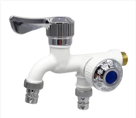 Washer Faucets 1/2" Male Wall Mounted Garden Balcony Water Tap Plastic Water Hose Quick Connector Single Cooled Faucet