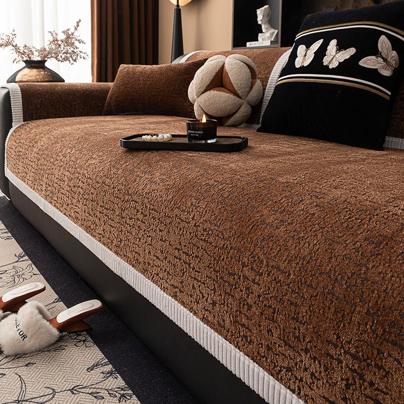 Chenier Sofa Cushion Light Luxury  New High-End Sense Dirt-Resistant Non-Slip Seat Cushion Cushion Cover Cloth Anti-Cat Scratch