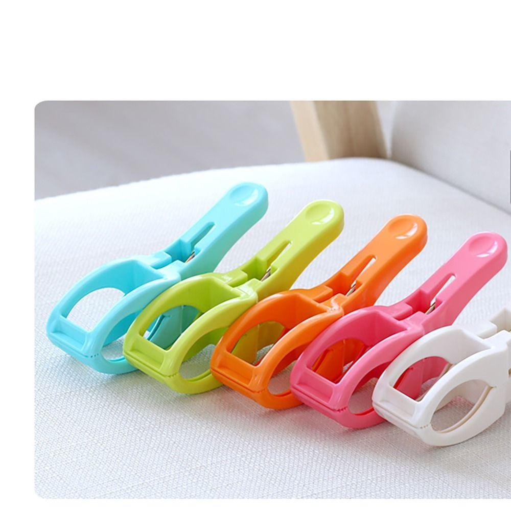 

Windproof Drying Pants Clip Plastic Towel Clip Practical Elastic Clothespin Home