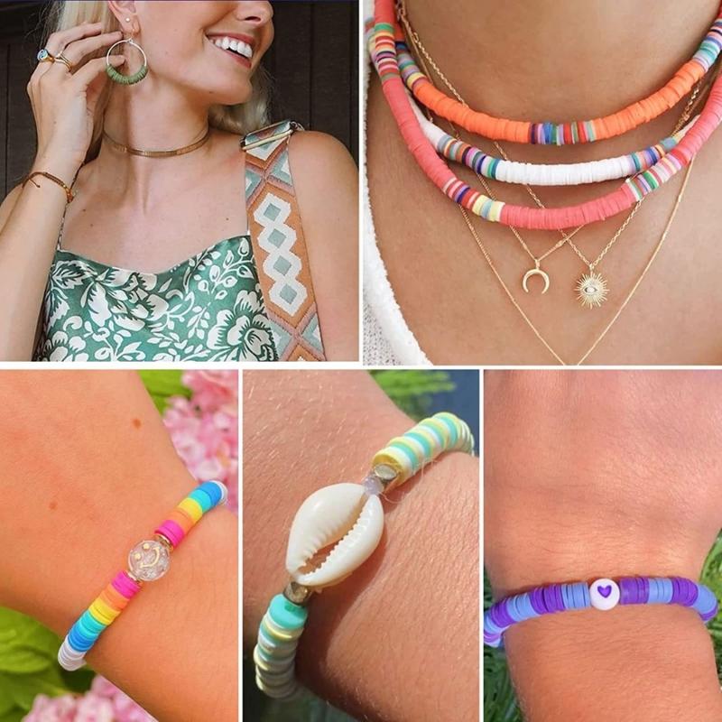 Polymer Clay Beads Bracelet Making Set Easy To Use Beading Set Crafts Accessories For Kids Interested In Jewelry Making
