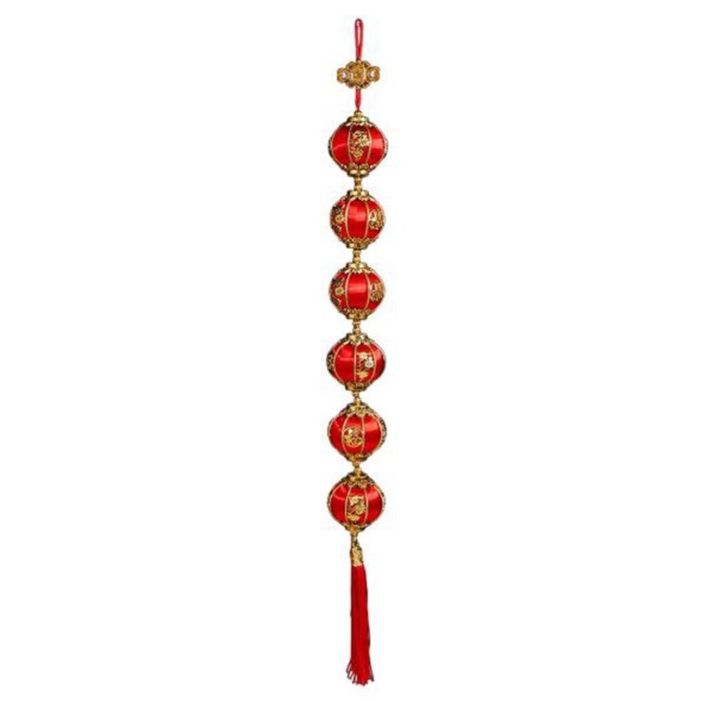 Fu Character New Year Lantern String Chinese Style Spring Festival Hanging Lantern  Window