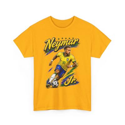 Brasil Soccer Player Illustration Tee | Neymar Jr. Graphic  Children's T-shirt