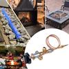Heavy Duty Brass Fire Pit Control Valves Set with Push Button Igniter Quick Attach Replacement Knob for Outdoor Grill