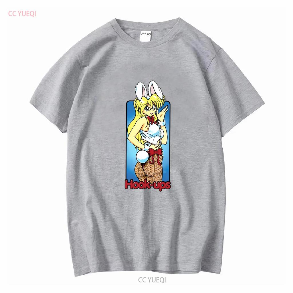Hookups Skateboard Sexy Häschen-Mädchen T-Shirt S 4XL lange oder kurze Ärmel Vintage gewaschen Vielseitig Mode Leicht lässig Mann