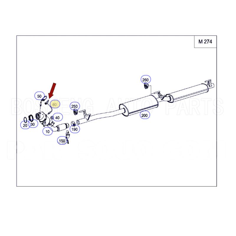 New OEM A0075426418 A2215011091 0258030009 Lambda Sensor Oxygen Sensor for MERCEDES-BENZ C-CLASS 2007-2015 for INFINITI Q50 2013