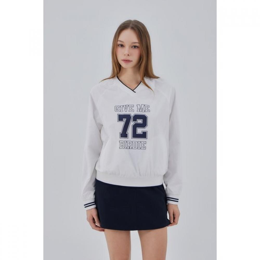Goxo V Neck woVen pulloVer White