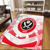 Sheffield United Football Club Flannel Pattern Square Carpet,Area Rug,Carpet Rug for Living Room Bedroom Sofa Playroom Decor,Non-slip Floor Mat
