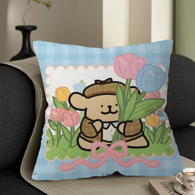 Maltese Cute Line Puppy Dog Pillow Cover for Bedroom Room and Living Room Sofa Decorative Cushion Cover