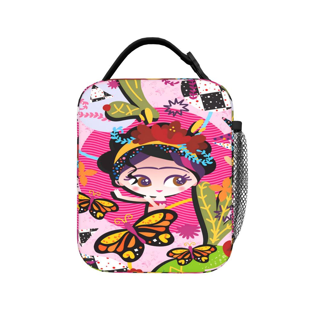 Fridas Mexican Artist Lunch Bag For Child Designer Lunch Box Casual Office Cooler Bag Portable Oxford Thermal Lunch Bags