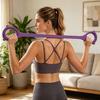 Figure 8 Fitness Resistance Band with Anti-slip Handle 40Lbs Men Women Chest Expander Elastic Strap Arm Back Shoulder Stretch Yoga Tension Rope