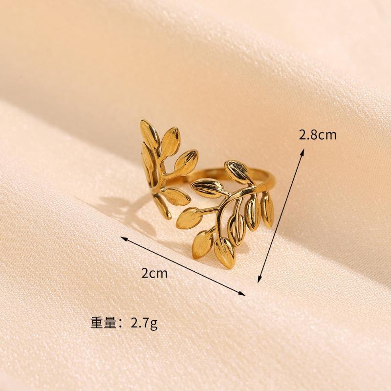 Premium Stainless Steel Ring Opening Retro Geometric Line Ring Hydraulic Titanium Steel Jewelry