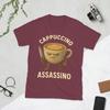 CAPPUCCINO ASSASSINO Italian Brainrot Unisexs T Shirts Funny Tee Shirt Short Sleeve Crew Neck TShirt 100 Cotton Adult Clothing