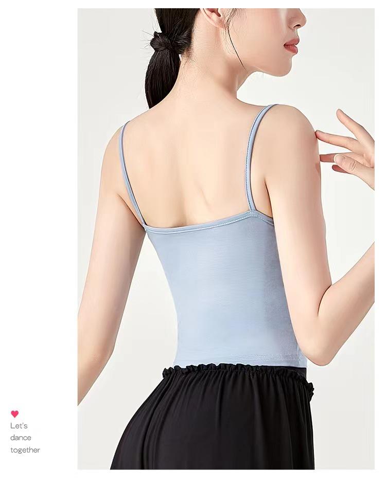 Dámský cvičební úbor pro čínský klasický tanec - Top s dlouhým rukávem, Moderní zeštíhlující design