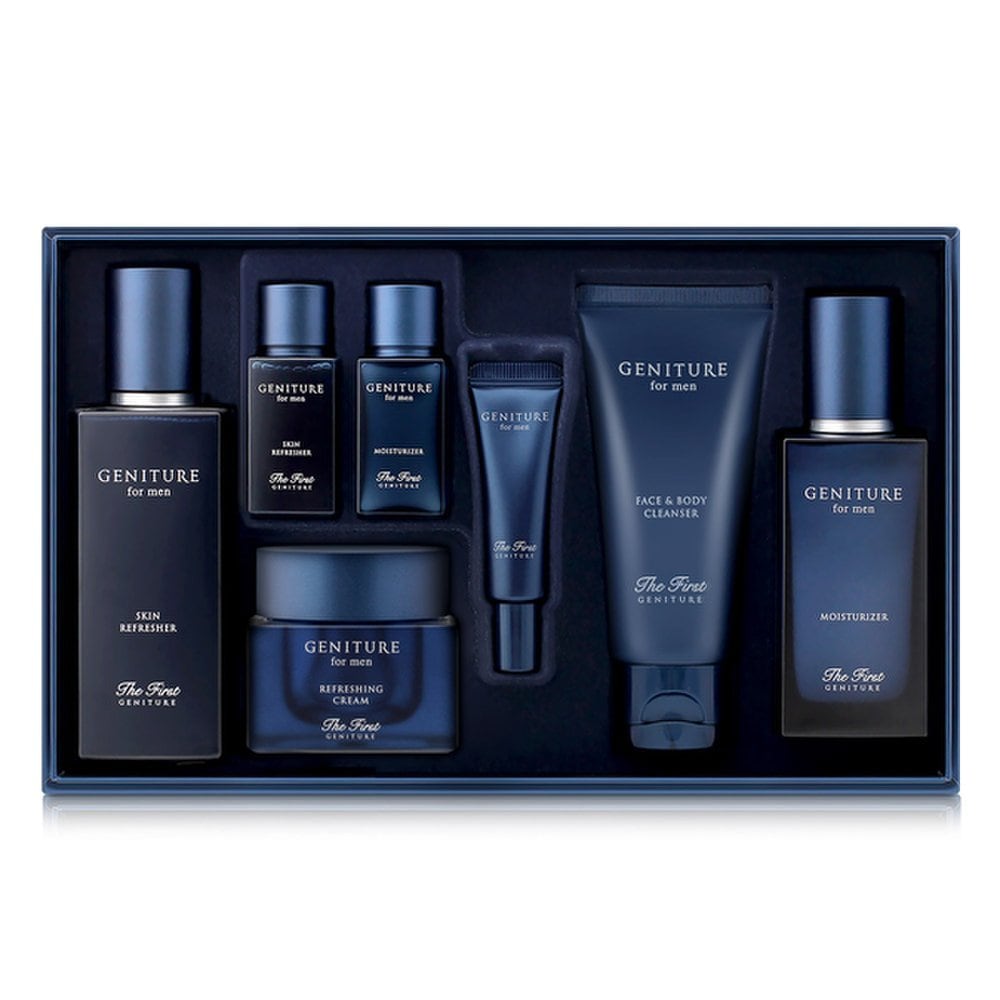 Ohui The First Genuine for Men Basic Cosmetics 3-piece Gift Set Includes Skin 150, Moisturizer 110, Cream 25 (ml), and Additional Items