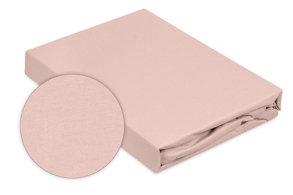 Premium Jersey Fitted Sheet 190x210, 200x220x20 Dirty Pink_12 Matex