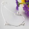 Women Fashion 3Pcs Bells 12 Beads Luxury Chain Ankle Bracelet Beach Anklet