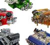 Binray Cison V8 Engine Kit Gas Small-Block Engine Model Kits Mini Build Your Own Stem Cison Running Engine Kits That Runs