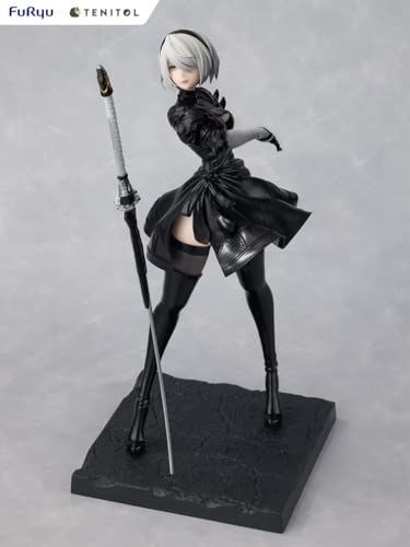 Furyu "NieR:Automata Ver. 1.1a" TENITOL 2B (YoRHa No. 2 Type B) Non-scale ATBC-PVC Pre-painted Complete Figure (AMU-TNL0101) Approximately 220mm Tall