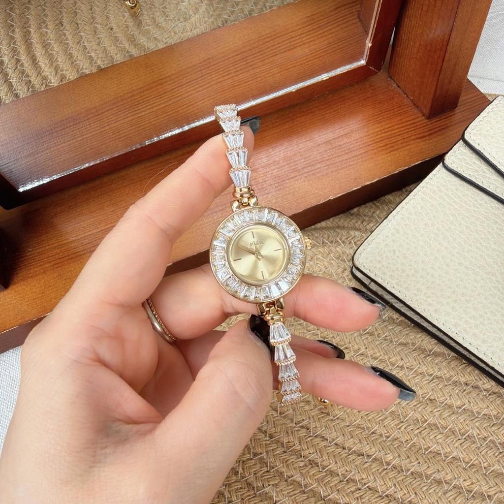 Pull-Out Bracelet Women'S Watch Niche Light Luxury Women'S Watch Full Of Exquisite Diamonds