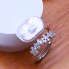 LSOOYH Freshwater Big Baroque Pearl Rings For Women Classic Silver Color Party Ring Anniversary Birthday Gifts