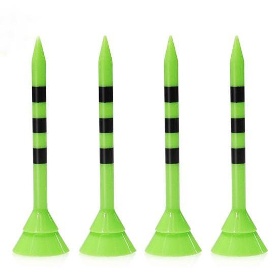 10Pcs Plastic Golf Tee Cup Design Keep Stable Strong Toughness Unbreakable Professional Reduce Friction Serving Pins 83mm Practice