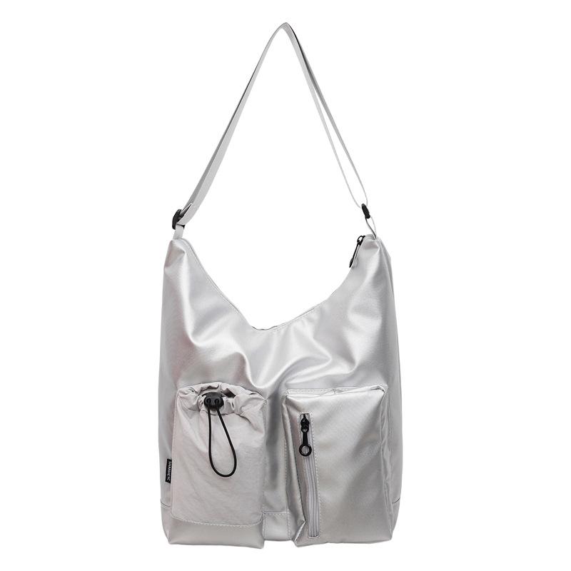 

2026 Simple and Casual Single-shoulder Crossbody Solid-color Women s Large-capacity Commuter Bucket Designer Luxury Bag 28X31X13CM