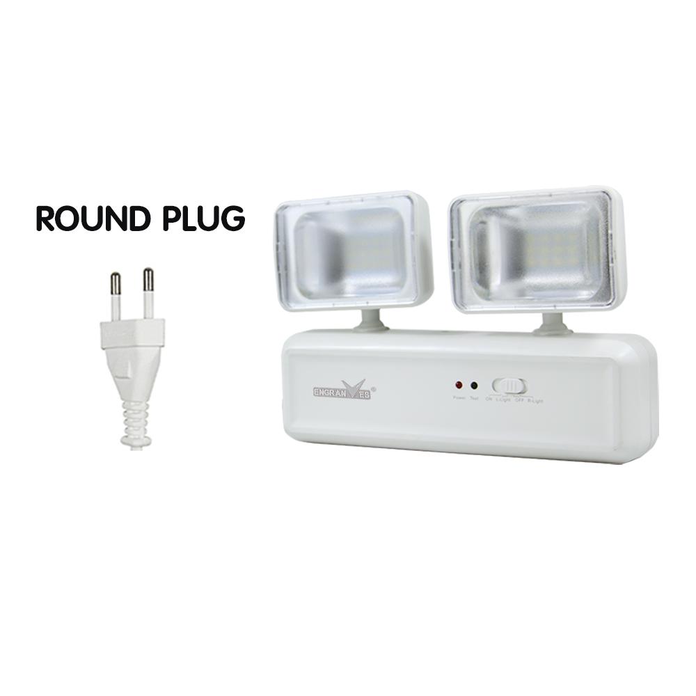 

Emergency Exit Light LED Emergency Lamps Dual Heads Battery Backup Fire Fighting Light for Commercial Building School Hospital