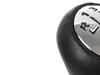 Renault Clio III 2005- 6-SPEED Gear Shift Knob BLACK LEATHER + CHROME