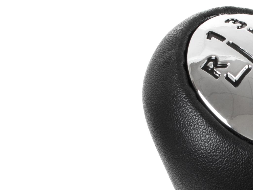 Renault Clio III 2005- 6-SPEED Gear Shift Knob BLACK LEATHER + CHROME
