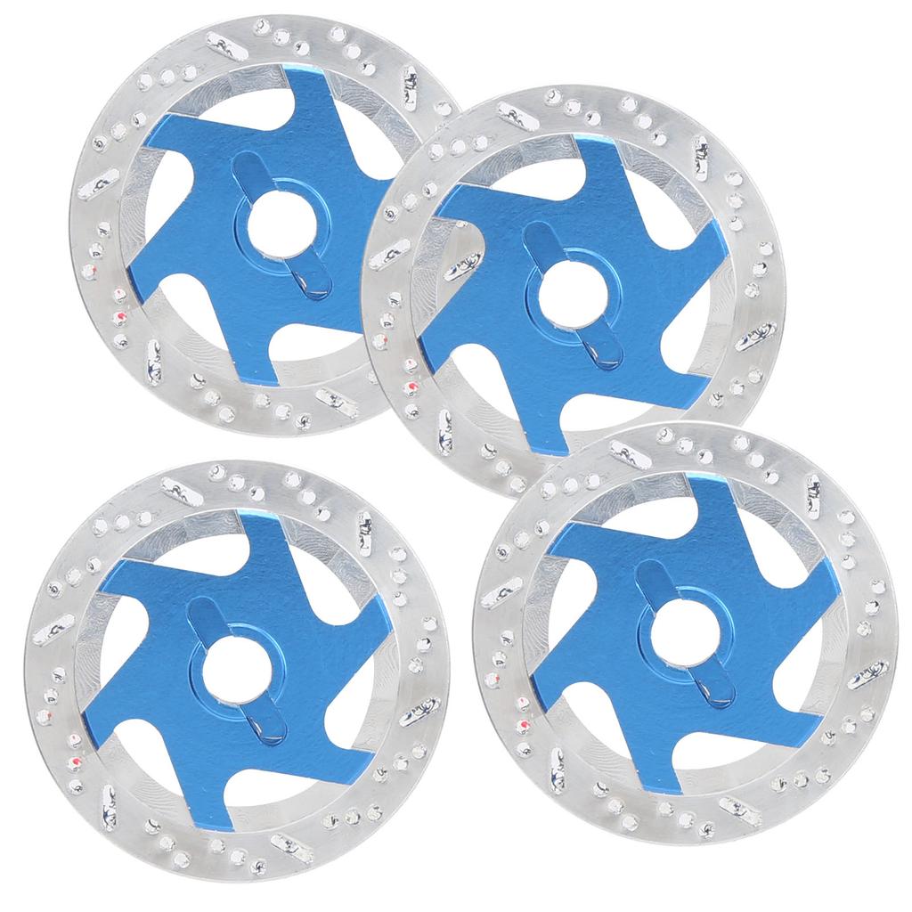 4PCS Universal Aluminum Alloy RC Car Brake Disc Metal Hex Adapter for 1 10 Remote Control CarDark Blue