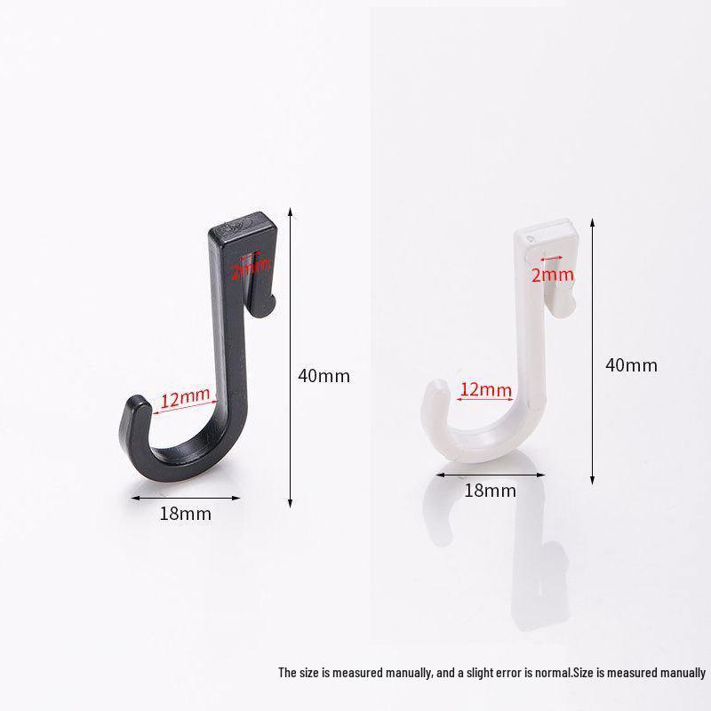 

Plastic Pegboard Hooks: Snap-on Coat, Microwave Rack, Clothes & Hat Storage, S Hooks, Flat Bar, Z Hooks White