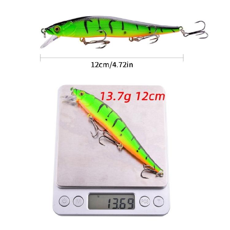 Artificial Minnow Fishing Lures Wobblers Fishing Accessories 12cm 13.7g Crankbait Swimbait Hard Crankbaits with Hook