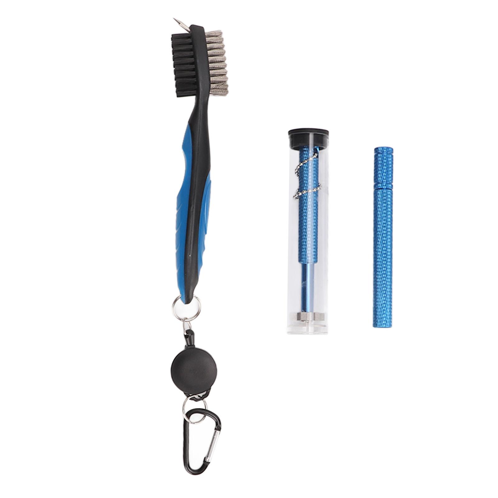 

Golf Club Cleaning Kit Retractable Brush Groove Cleaner Club End Cleaner Durable Plastic Steel Golf