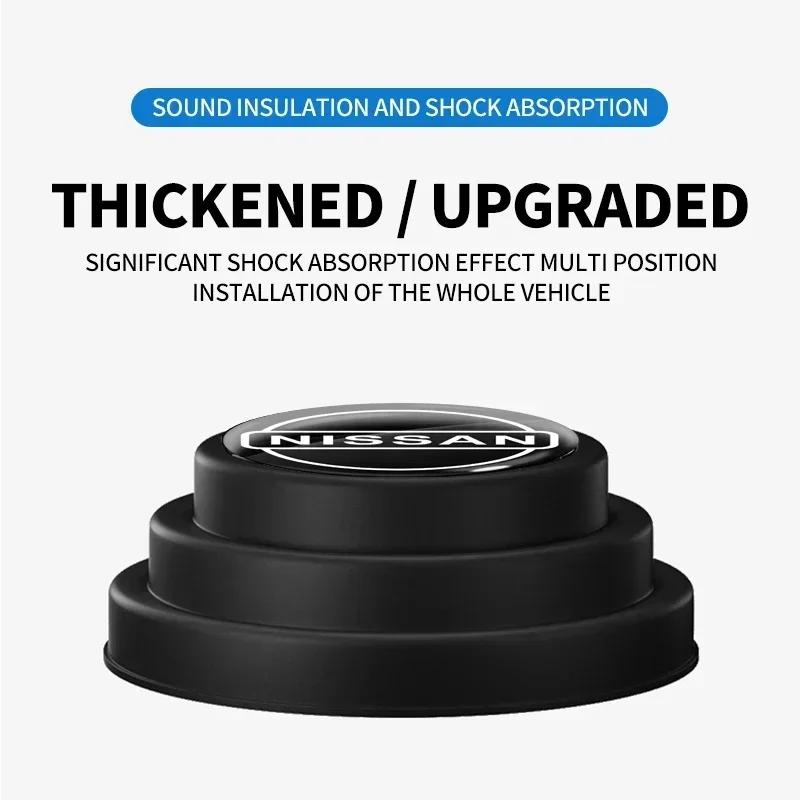 2025 For Nissan 1/2/4pcs Car Door Anti-collision Shock Silicone Pad Stickers For Nissan Nismo Tiida GTR Almera X-Trail Qashqai C