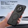 Für Realme 14 Pro Plus Hülle Luxus Matte Acryl Stoßfeste Hülle für Realme 14 Pro+ RMX5051 Magnet Magsafe Kabelloses Laden Bumper