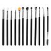 HMU Copper Ferrule High Quality Precise Soft Goat Hair and Synthetic Hair High Quality Custom Eye Makeup Brush Set Private Label