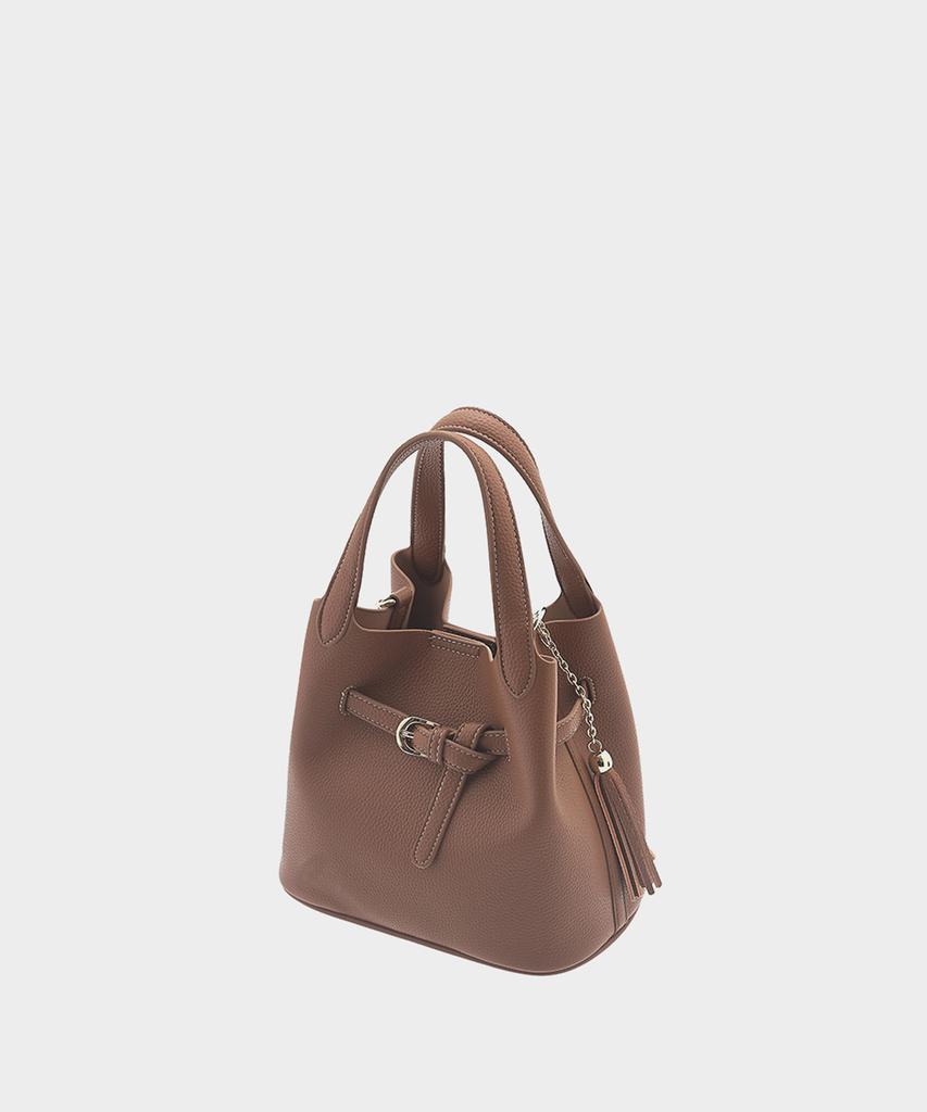 Talli [Pouch Set] Lower Belted Bucket Bag 26_Camel